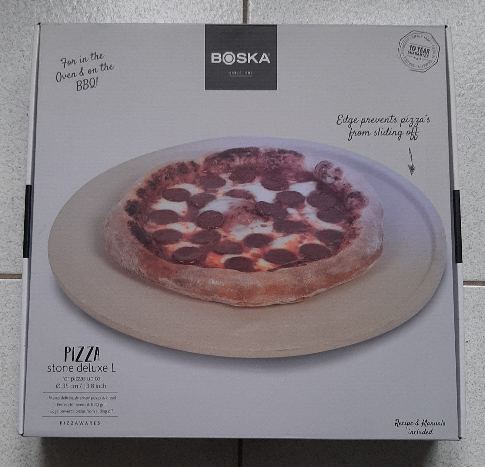 Pizzasteen maat L Deluxe Boska NIEUW, Huis en Inrichting, Keuken | Keukenbenodigdheden, Ophalen, Nieuw