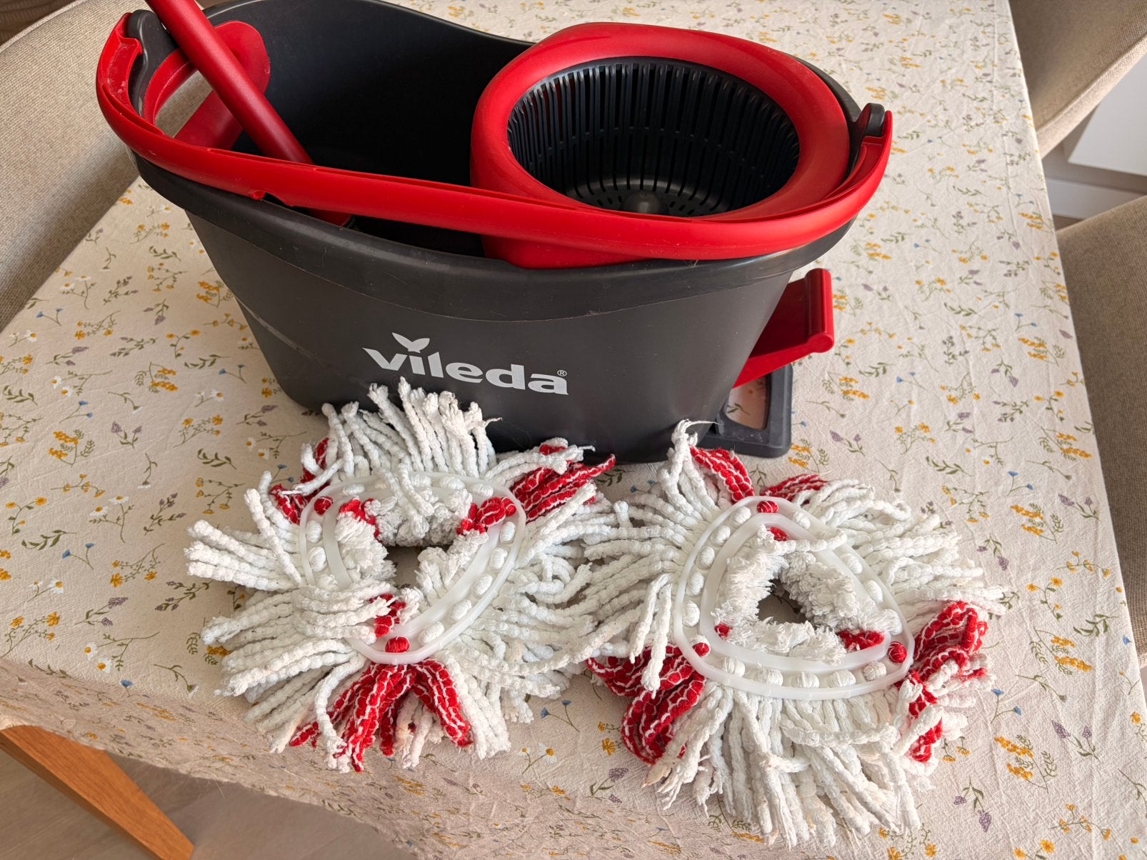 Vileda Easy Wring & Clean Turbo Mop met emmer, Ophalen, Gebruikt, Kunststof