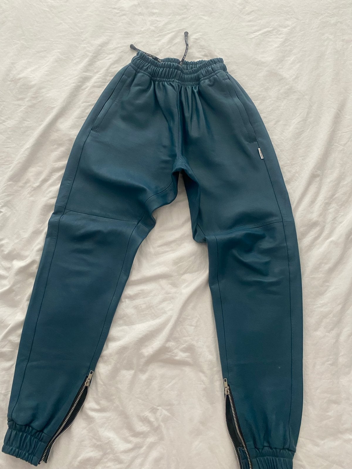 Mr. Riegillio Leren Joggingbroek -, Ophalen of Verzenden, Zo goed als nieuw, Maat 46 (S) of kleiner, Overige kleuren