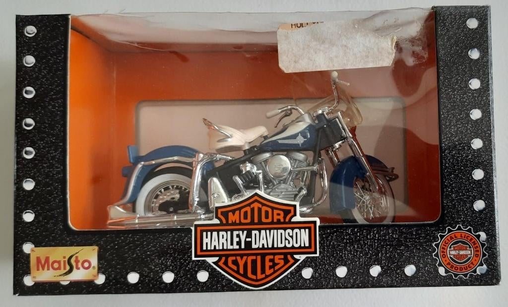 A-3	1962-Harley Davidson-Duo Glide - Blue, Ophalen of Verzenden, Nieuw, Motor, Maisto