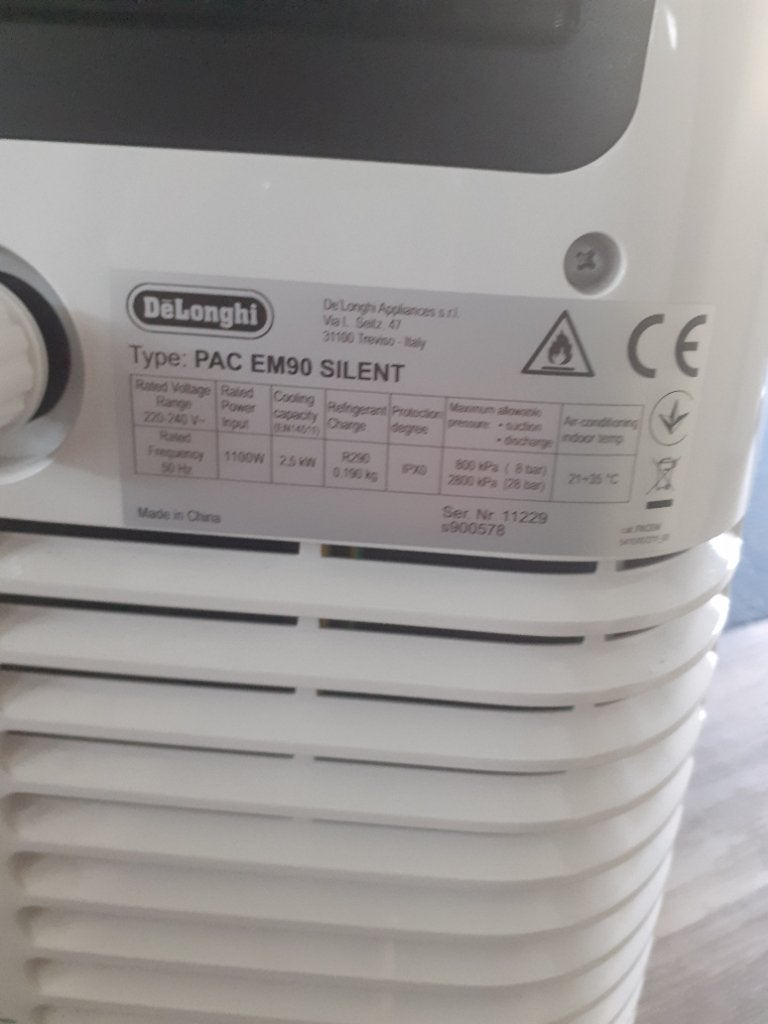 Mobiele airco, Ophalen, Timer, 3 snelheden of meer, Zo goed als nieuw