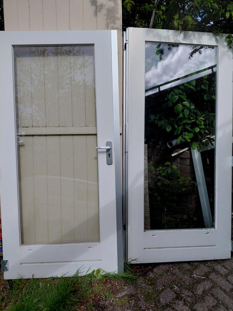MeerdereTuindeuren set 1890x1980mm -, Ophalen, 120 cm of meer, 200 tot 215 cm, Glas