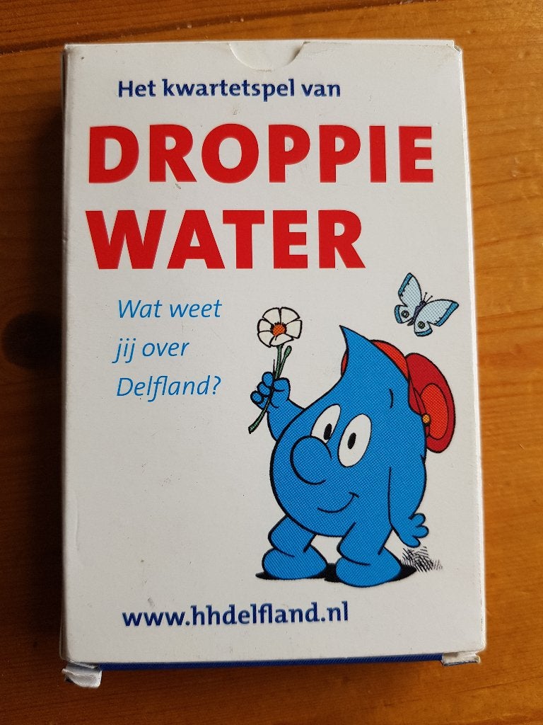 Kwartetspel Droppie water, Drie of vier spelers, Ophalen, Gebruikt