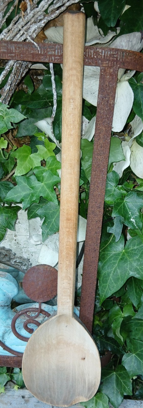 grote oude houten lepel, Ophalen of Verzenden
