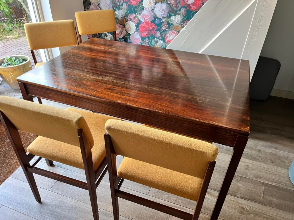 Mooie vintage Topform eettafel, Ophalen, Gebruikt, 200 cm of meer, 50 tot 100 cm