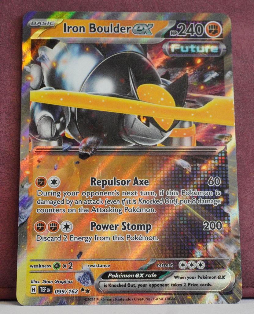Iron Boulder EX 099-162 Temperal Forces Pokémon Kaart, Verzenden, Nieuw, Losse kaart