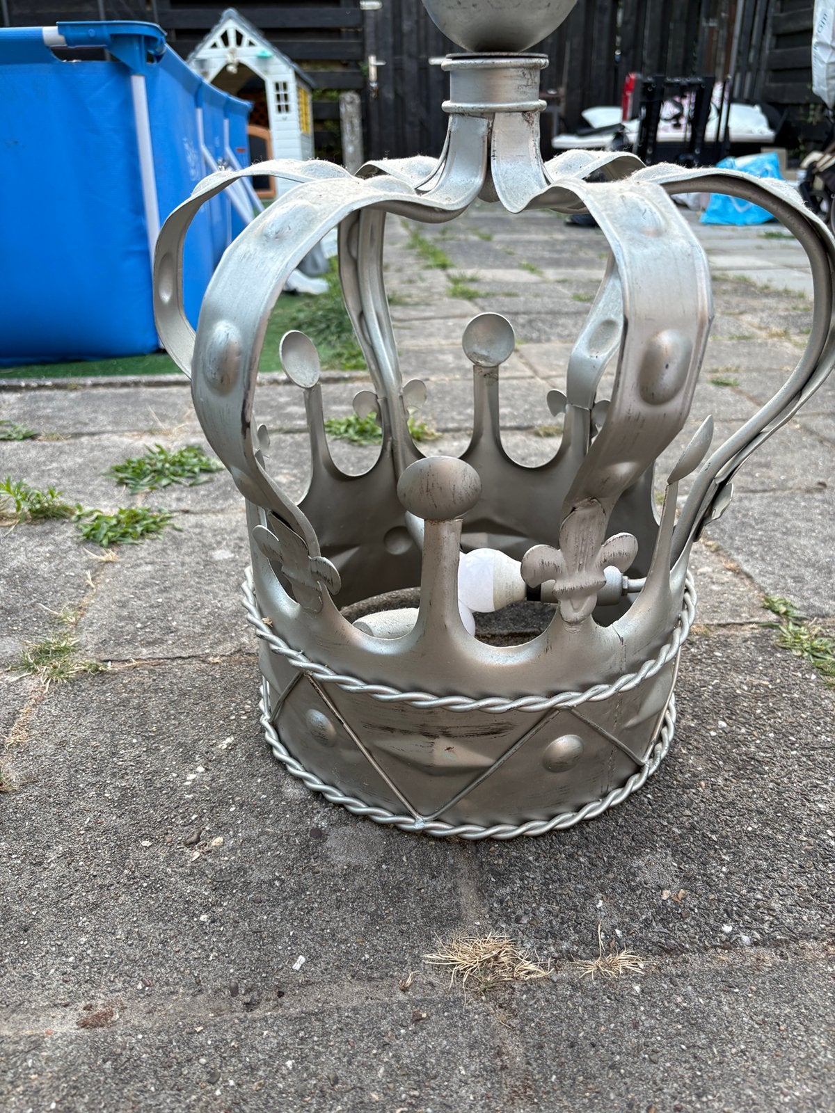 Kroon lamp, Ophalen, Zo goed als nieuw