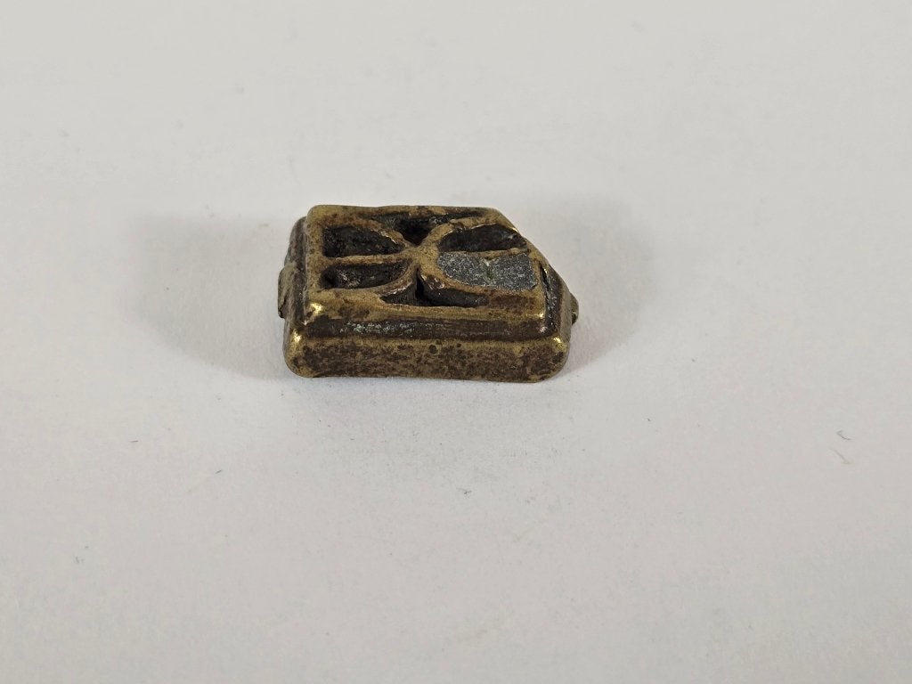Goudgewicht #18, messing of brons, Akan, Ghana, 18e 19e eeuw, Ophalen of Verzenden