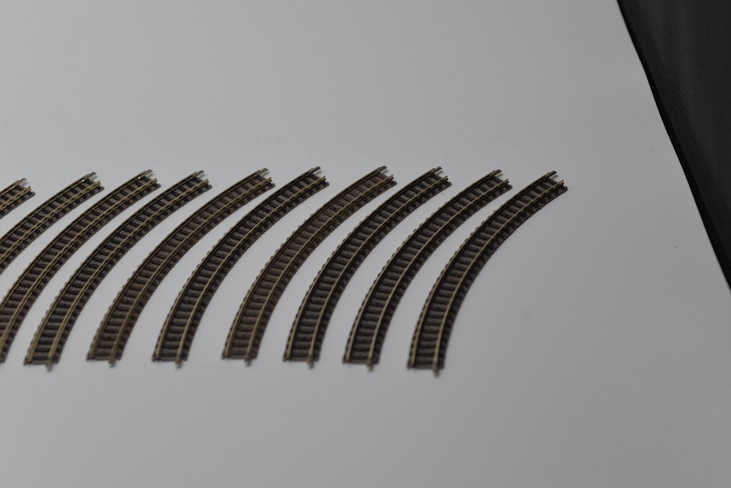 17X Fleischmann Piccolo N-spoor bochten 9120, -, -, Rails, Ophalen of Verzenden