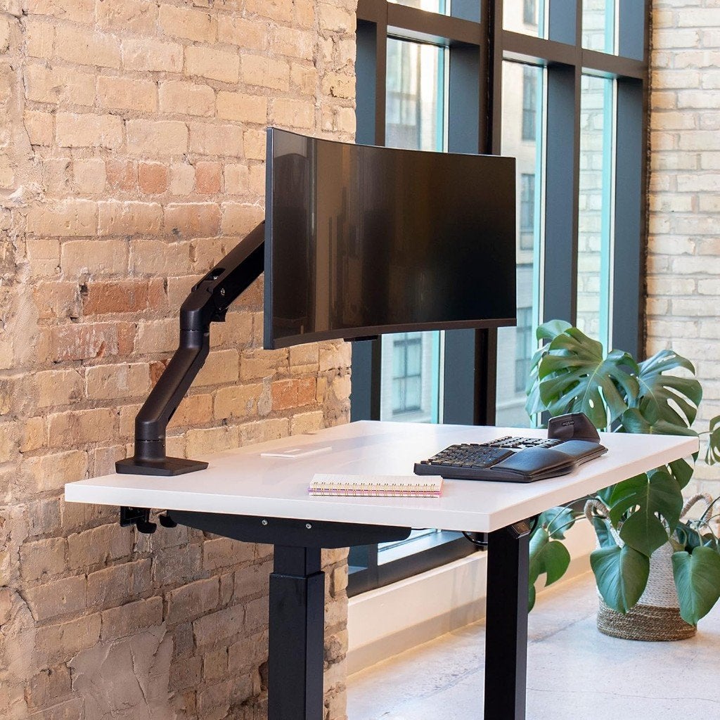 Ergotron HX heavy duty monitorarm, Ophalen, Gebruikt