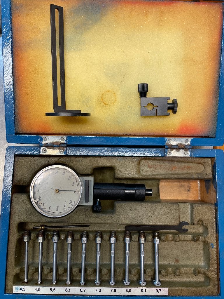 Binnenmeet klokset cilinderboring meter oldtimer motor, Ophalen of Verzenden, Gebruikt, Overige meters
