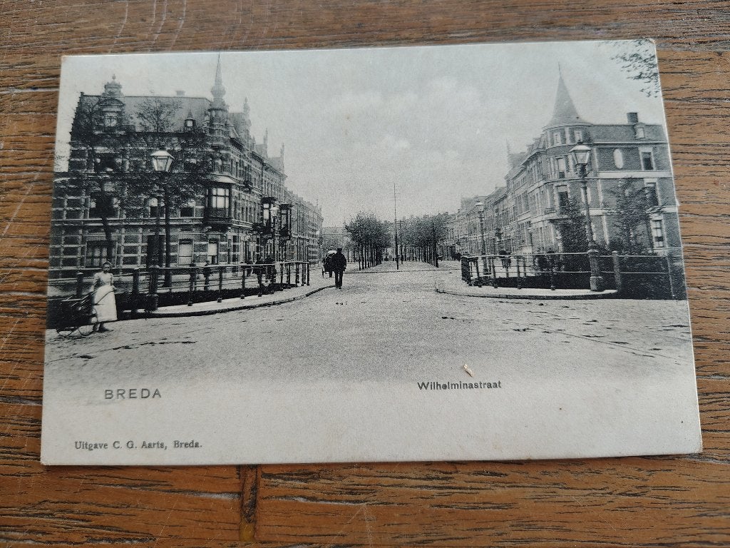 Breda Wilhelminastraat, Ophalen of Verzenden, Voor 1920, Noord-Brabant
