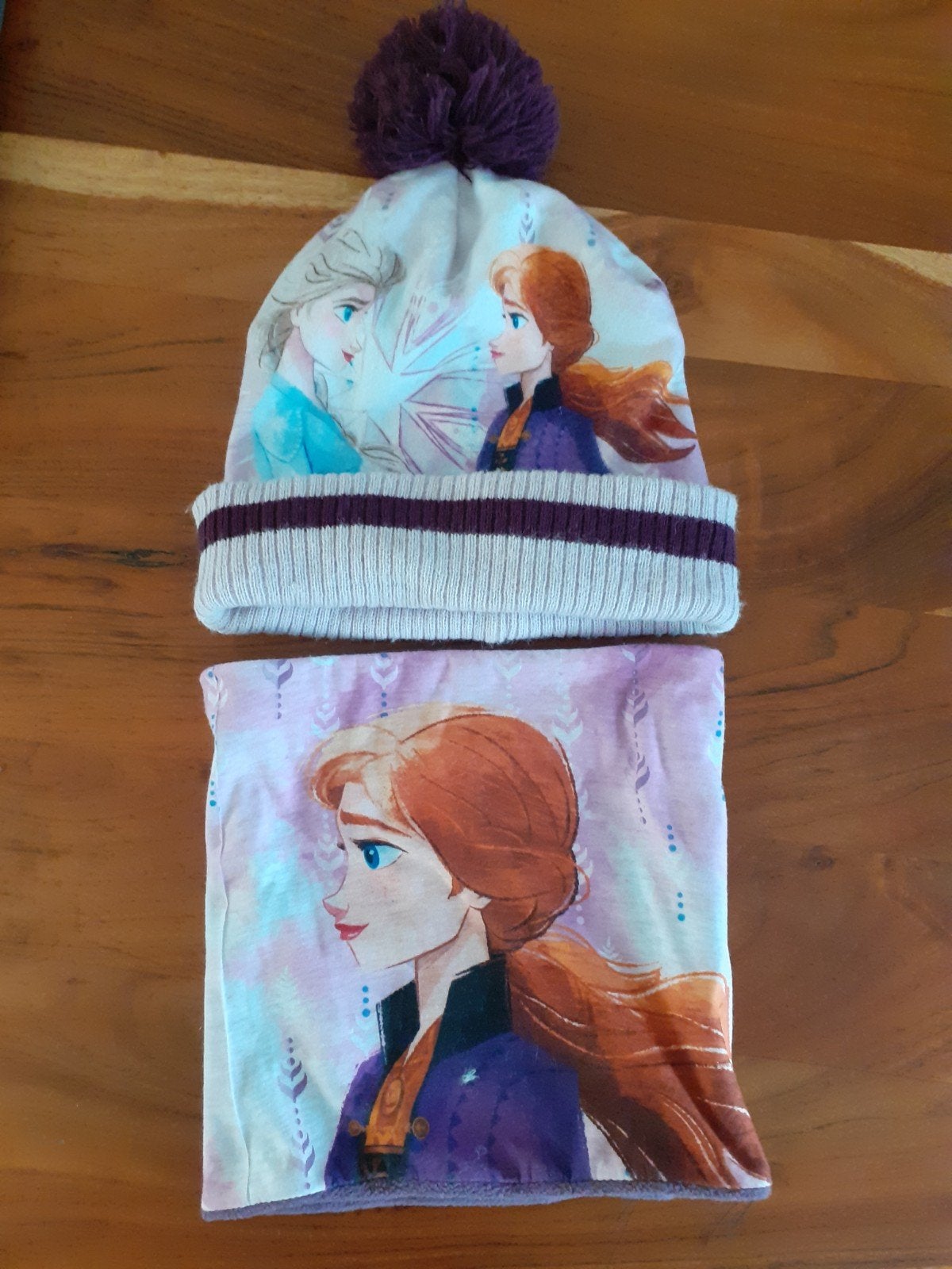 Frozen Disney Muts en Colsjaal Set - Anna & Elsa, Gebruikt, Disney Frozen, Ophalen of Verzenden, Meisje