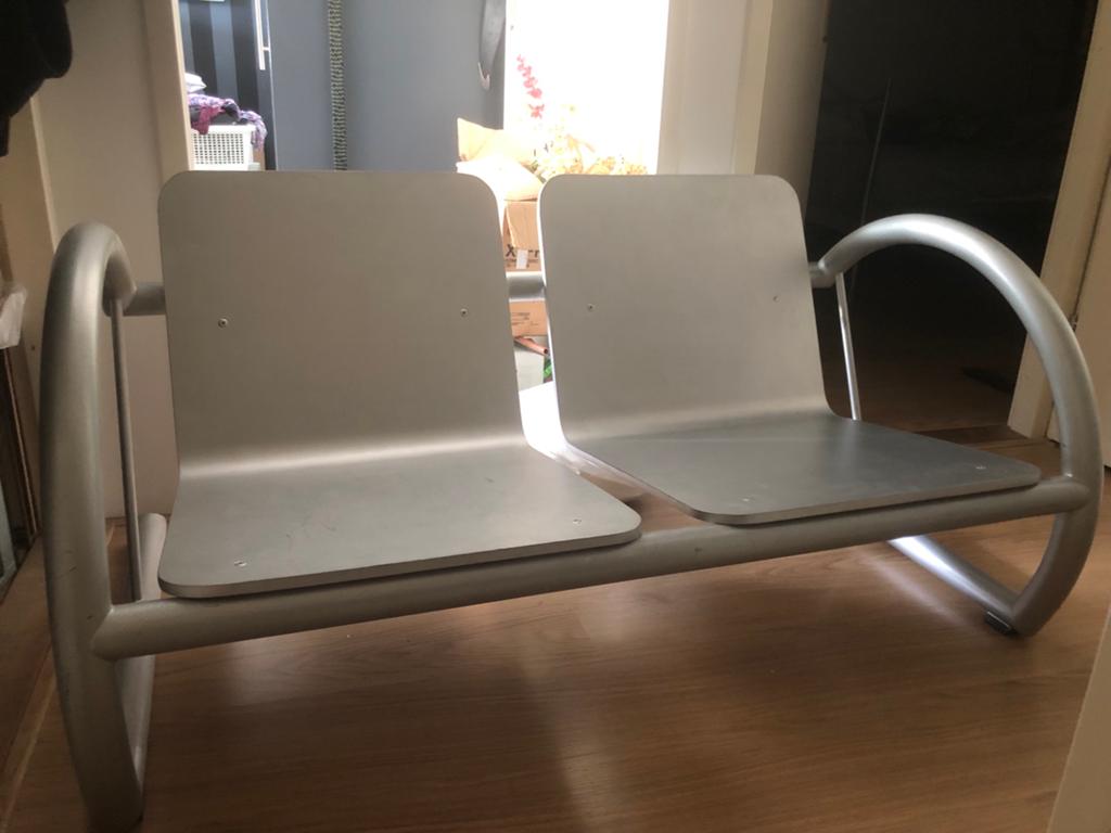 Vintage schoolbankje / aula bankje, Ophalen