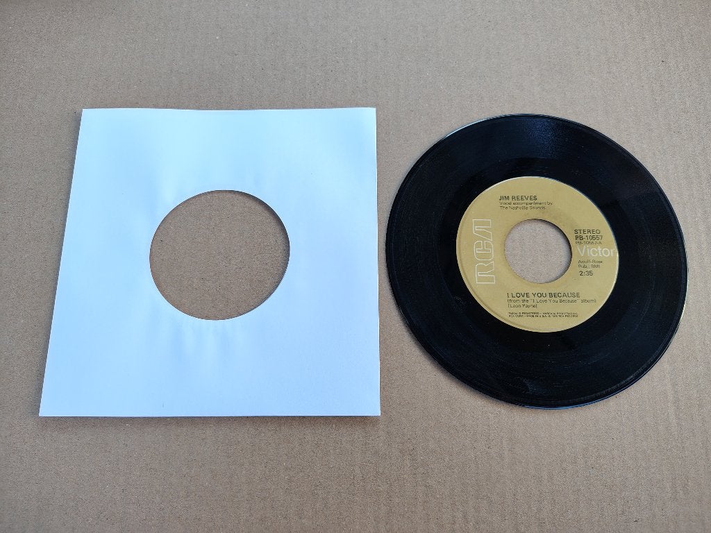 7" Single: Jim Reeves - I Love You Because (1976) USA, Ophalen of Verzenden, Gebruikt, 7 inch, Pop
