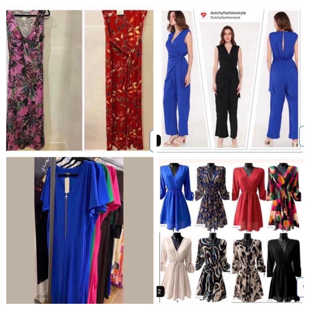 Partij 25 stuks nieuwe jurken en jumpsuits div maten, Ophalen, Nieuw, Maat 42/44 (L)