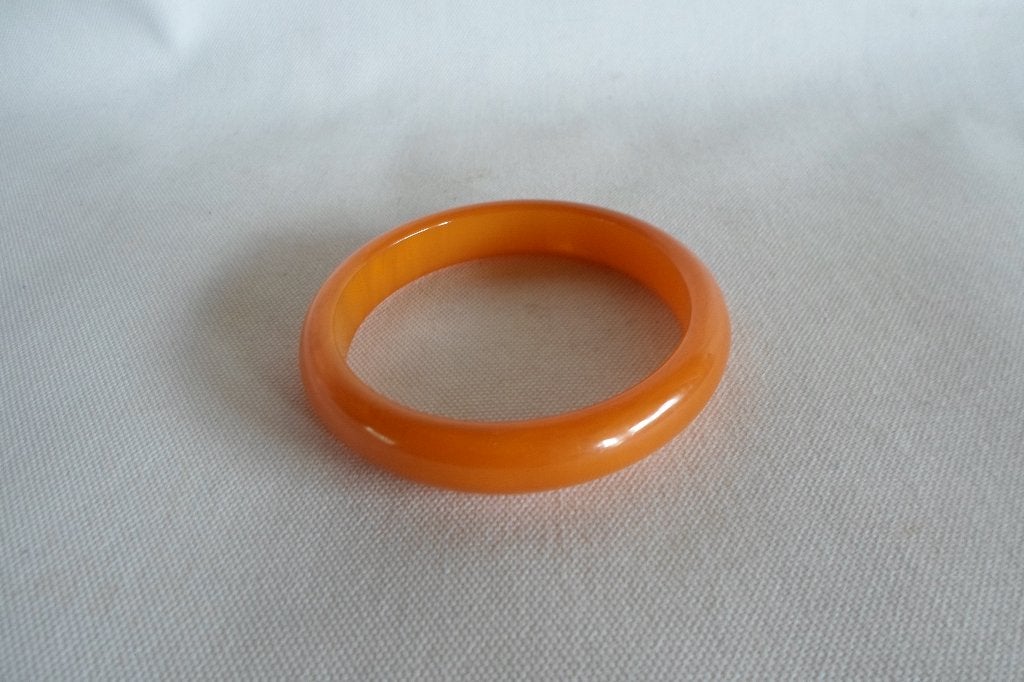 Vintage Armband Amber Bakeliet, Ophalen of Verzenden, Overige materialen, Armband