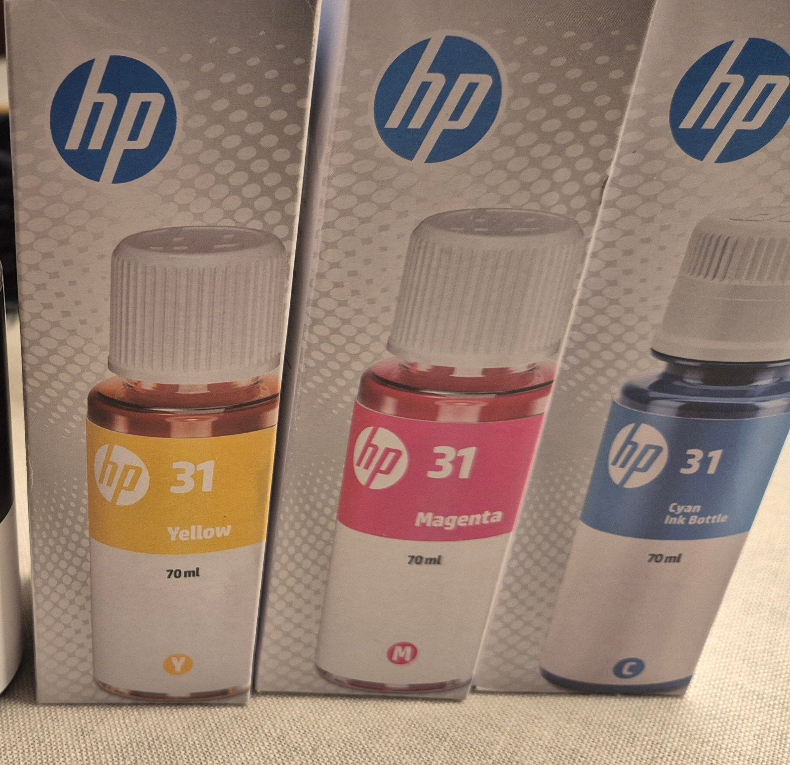 HP Smart Tank Navulling: Cyaan, Magenta nieuw, Geel 75%, Ophalen of Verzenden, HP (ORIGINEEL)