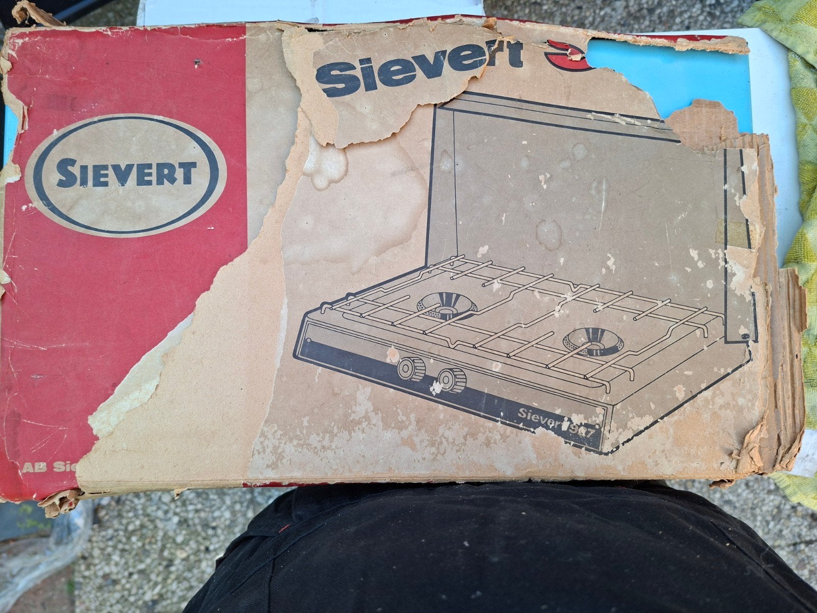 Vintage Sievert 2-Pits Camping Gasstel / Kooktoestel (Butaan, Caravans en Kamperen, Ophalen of Verzenden
