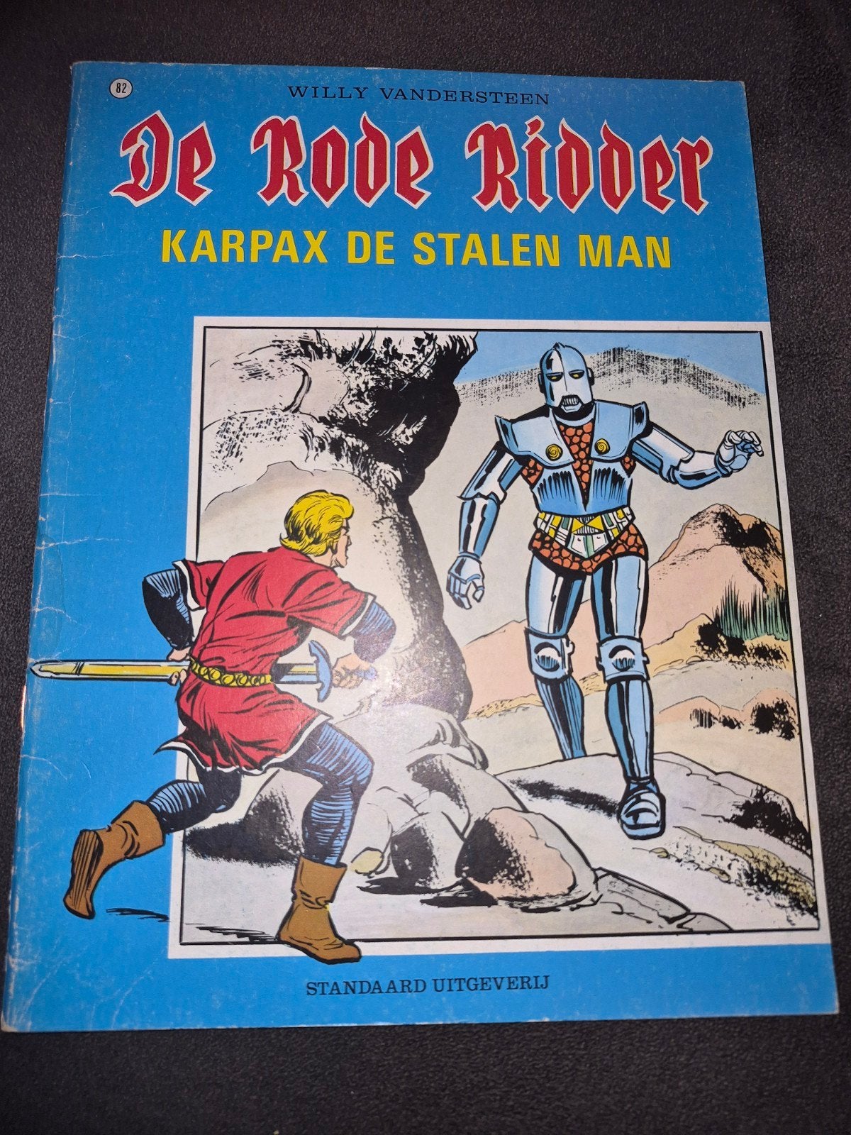 De Rode Ridder - Karpax de Stalen Man (1e druk 1978), Eén stripboek, Ophalen of Verzenden, Gelezen, Willy Vandersteen