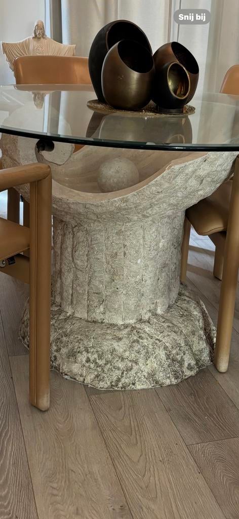 Magnussen Ponte zeldzame Oyster Mactan eettafel MOET WEG, Ophalen, 200 cm of meer, 50 tot 100 cm, Zo goed als nieuw