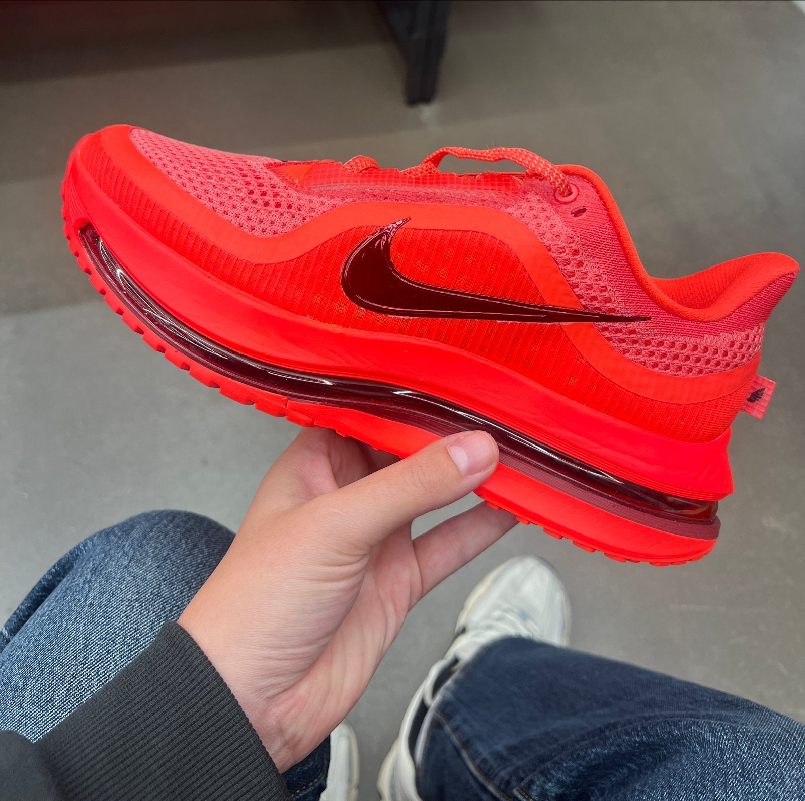 Nike Pegasus Premium hardloopschoenen rood maat 42.5, Ophalen of Verzenden, Nieuw, Overige kleuren, Sportschoenen