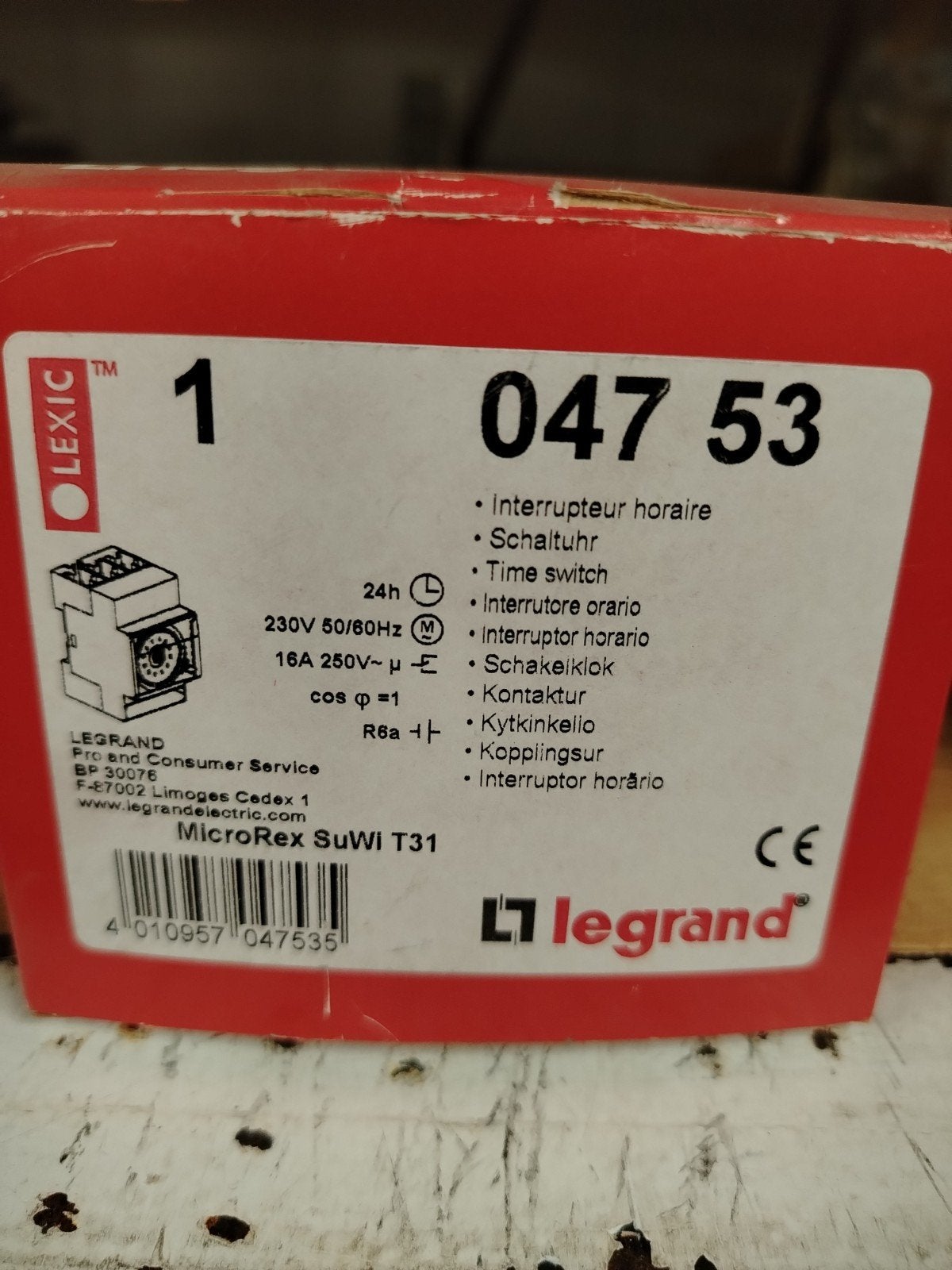Legrand MicroRex SuWI T31 Tijdklok Schakelklok Nieuw, Ophalen of Verzenden, Nieuw, Relais