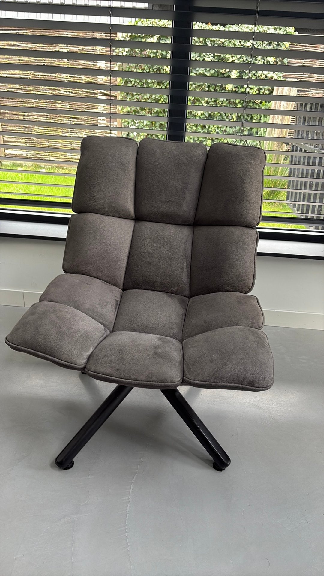 Comfortabele draaibare stoel Daan - 90cm rug, 45cm zitting, Huis en Inrichting, Gebruikt, Ophalen of Verzenden, Eén, Stof