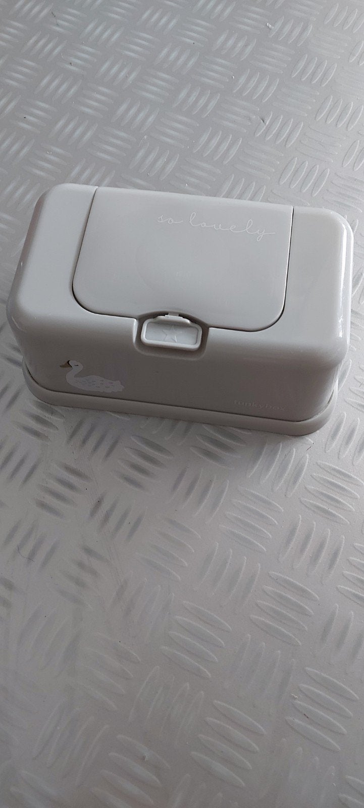 Doekjes doos funky box, Ophalen of Verzenden, Zo goed als nieuw, Grijs