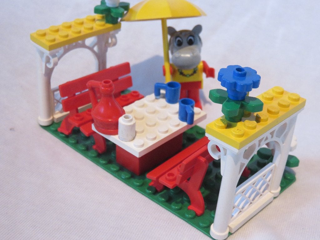 Lego fabuland, set 3798 hanna's garden, Kinderen en Baby's, Speelgoed | Duplo en Lego, Gebruikt, Lego, Ophalen of Verzenden, Complete set