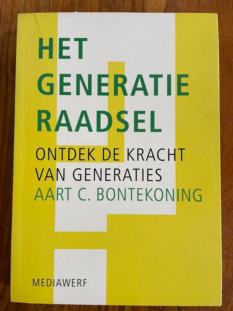Het generatie raadsel / Bontekoning, Boeken, Studieboeken en Cursussen, Ophalen of Verzenden, Beta, Nieuw, WO