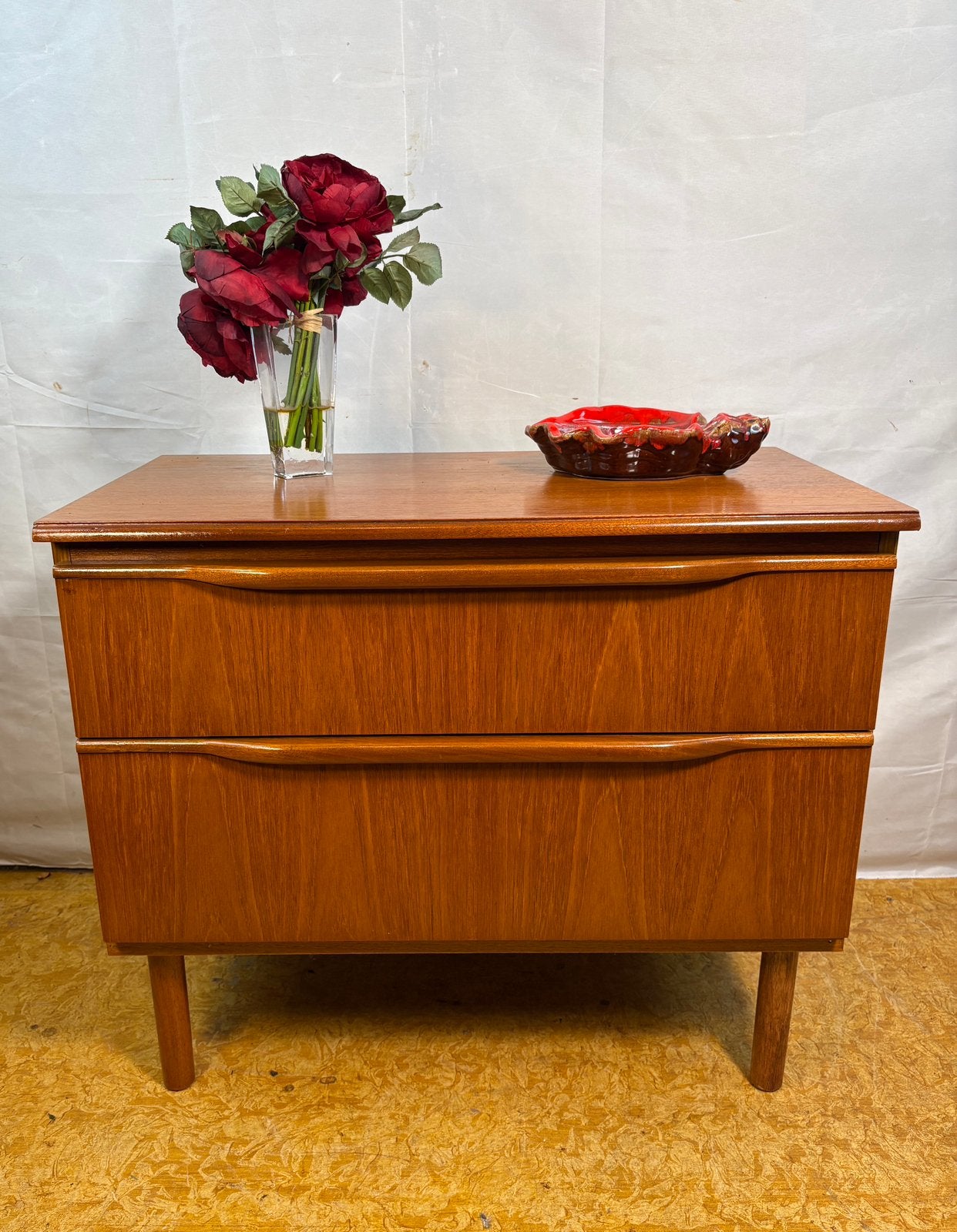 Gratis bezorging!Midcentury Retro Vintage Teak Mediakast1970, Gebruikt, -, -, Teakhout