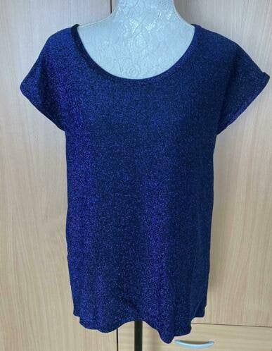 Ambika top maat S, Kleding | Dames, Tops, Blauw, Ophalen of Verzenden, Zo goed als nieuw, Korte mouw