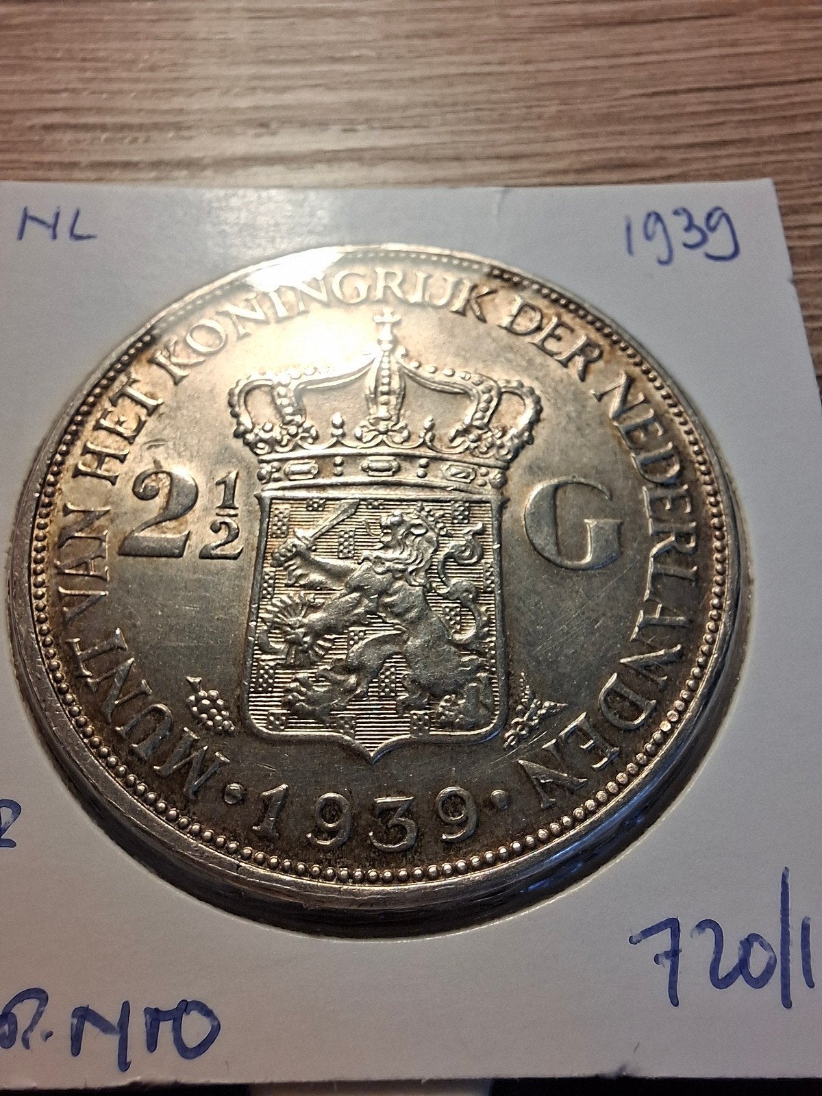Rijksdaalder 1939 | Wilhelmina | Topkwaliteit, Postzegels en Munten, Zilver, Ophalen of Verzenden, Koningin Wilhelmina, Losse munt