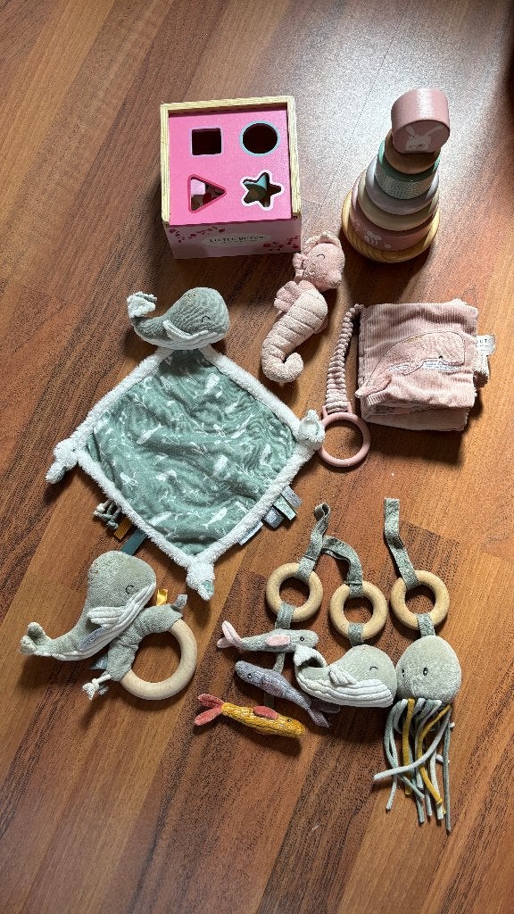 Little Dutch Speelgoed met vormenstoof en stapeltoren, Ophalen, Gebruikt, Overige typen