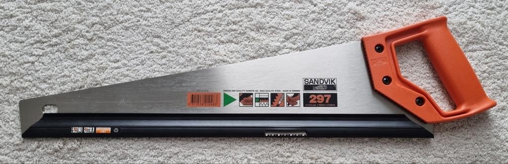 Sandvik 297 Handzaag (19"/475mm) – Zweedse Topkwaliteit!, Ophalen of Verzenden, Zo goed als nieuw