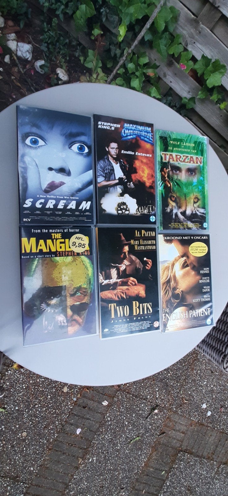 VHS banden nog geseald - Scream, Maximum Overdrive, Tarzan, Vanaf 16 jaar, Ophalen of Verzenden, Nieuw in verpakking, Horror