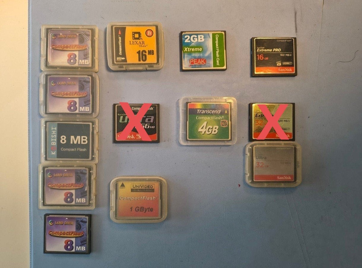 CompactFlash Geheugenkaarten - Diverse Capaciteiten T.E.A.B., Gebruikt, 32 GB, Ophalen of Verzenden, Compact Flash (CF)