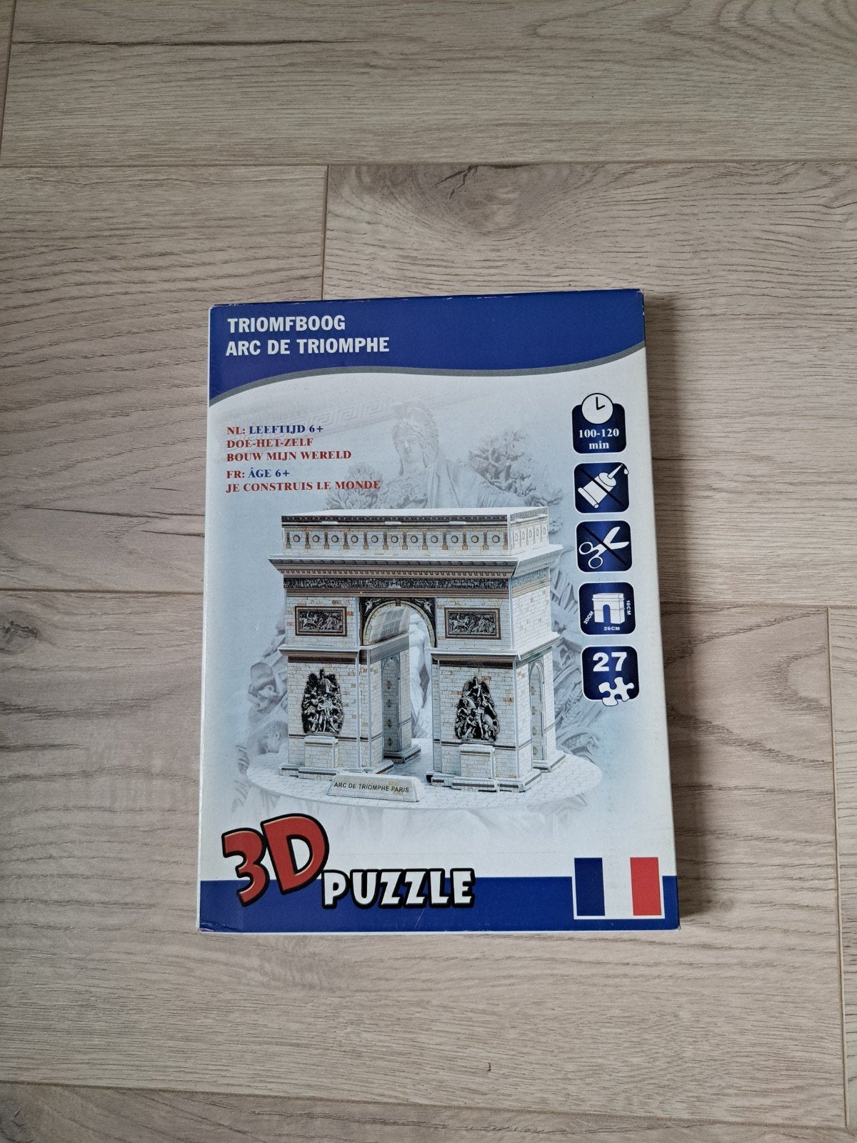 3D Puzzel Arc de Triomphe - Nieuw in doos, Hobby en Vrije tijd, Denksport en Puzzels, Ophalen, Minder dan 500 stukjes, Nieuw, Rubik's of 3D-puzzel
