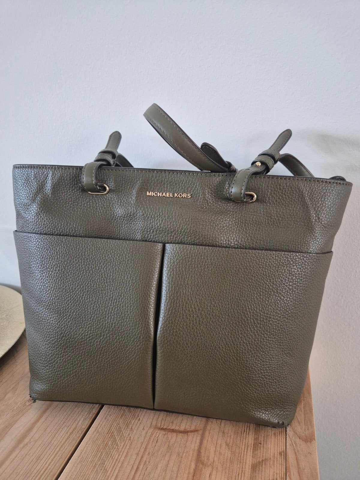 Michael Kors Handtas - Olijfgroen, Verzenden, Gebruikt, Groen, Handtas