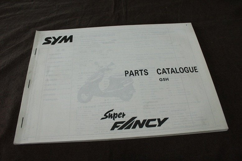 SYM Super Fancy G5H scooter parts catalogue, Ophalen of Verzenden, Zo goed als nieuw