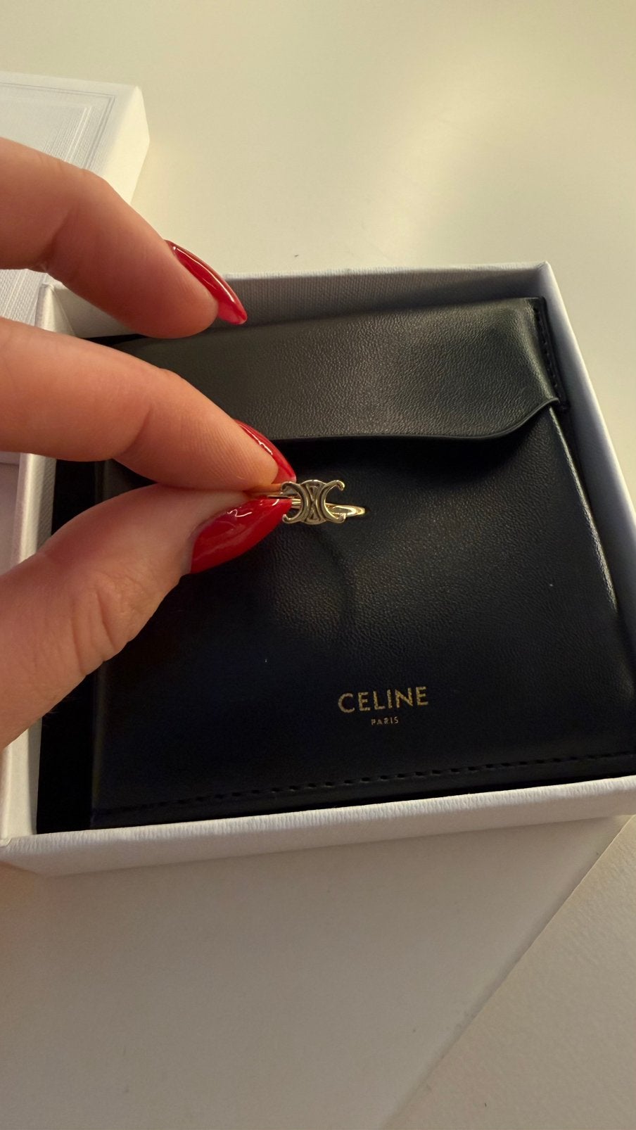Celine ring, Ophalen of Verzenden, Zo goed als nieuw, Dame, Zilver