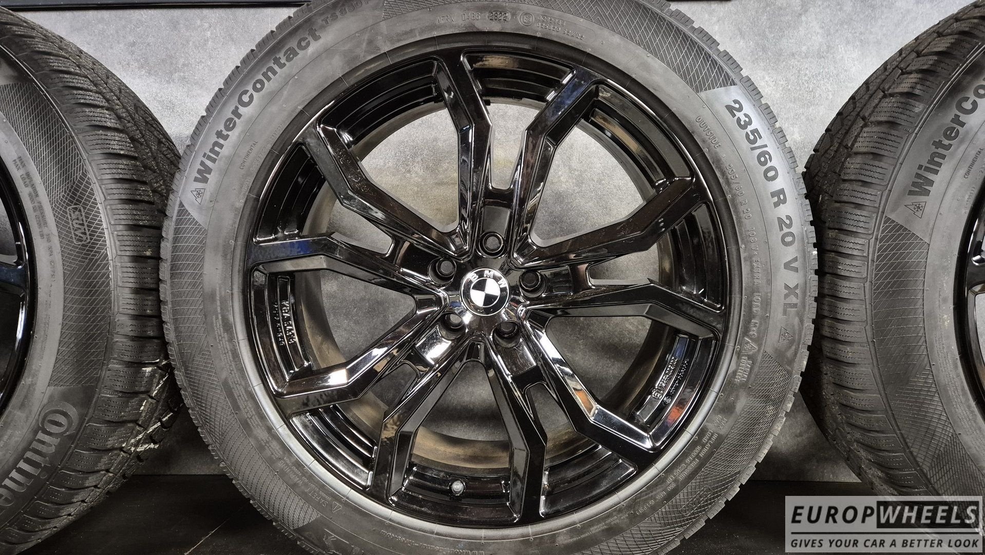 Zwart 20 inch BMW velgen IX i20 winterbanden zwart Xdrive, Auto-onderdelen, Banden en Velgen, Gebruikt, -, -, Banden en Velgen