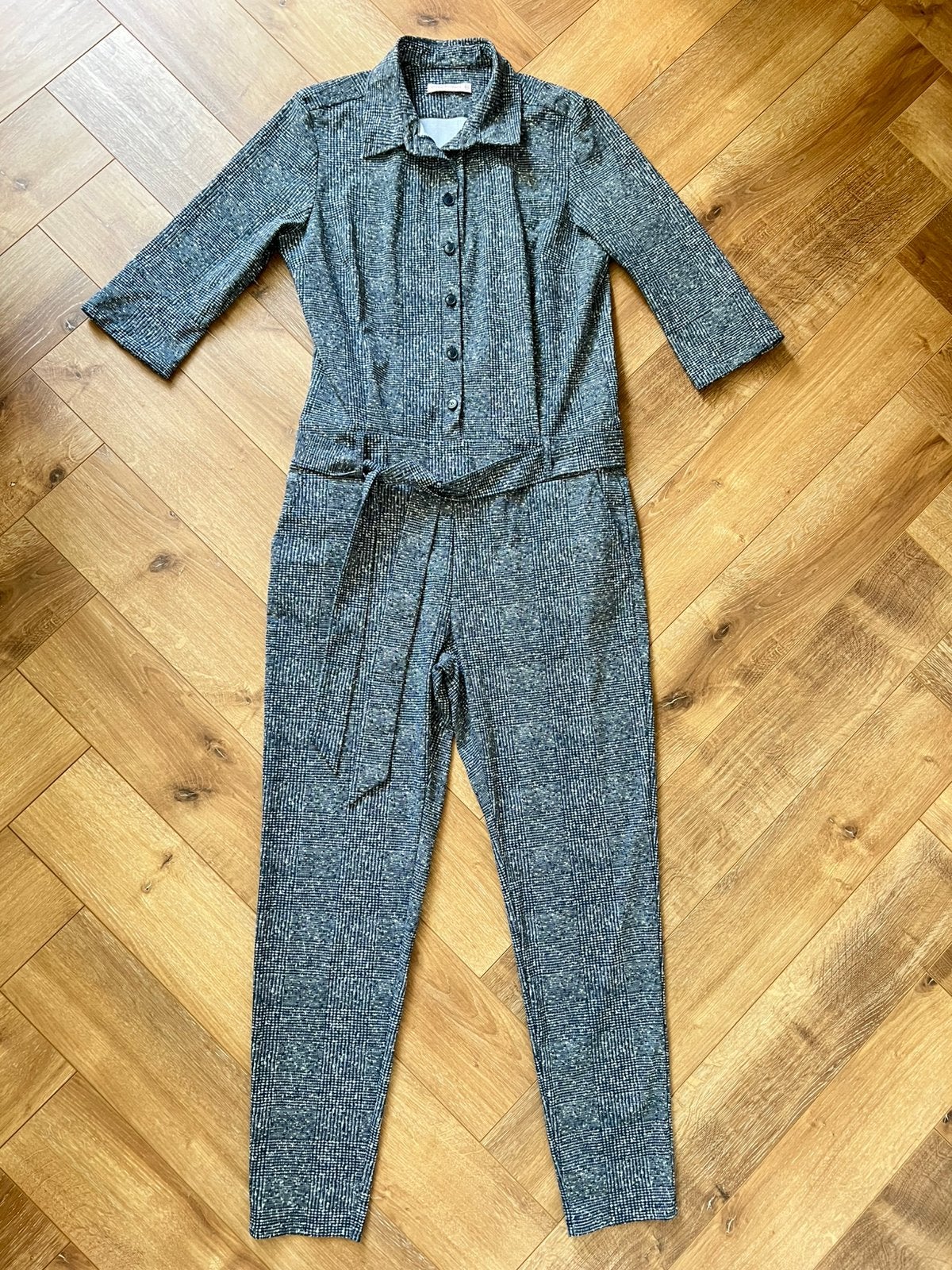 Studio anneloes angelique check jumpsuit XXL donkerblauw, Kleding | Dames, Blauw, Maat 46/48 (XL) of groter, Ophalen of Verzenden