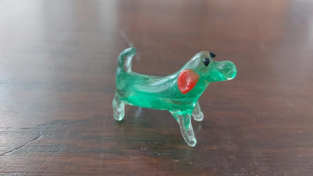 Glazen hondje, teckel, Ophalen of Verzenden, Zo goed als nieuw, Dier