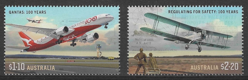 AUSTRALIE 2020, mi 5210/11 "Civil Aviation" postfris, Ophalen of Verzenden, Postfris