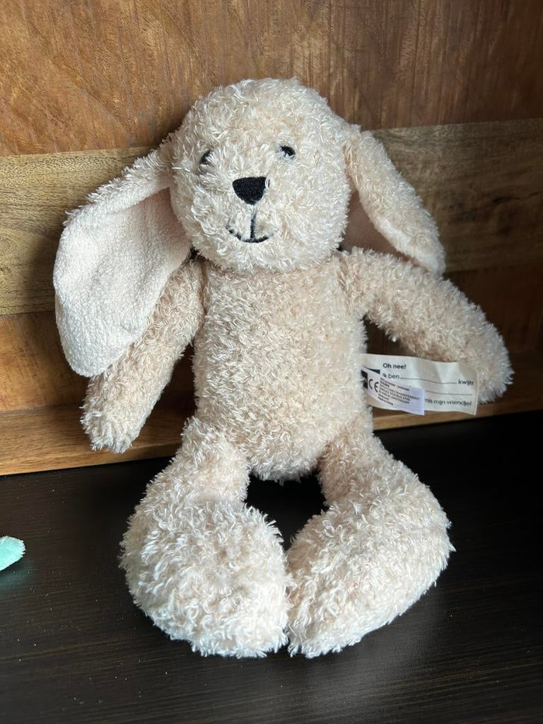 Hema knuffel konijn knuffeltje knuffels nieuw, Ophalen of Verzenden, Nieuw, Konijn