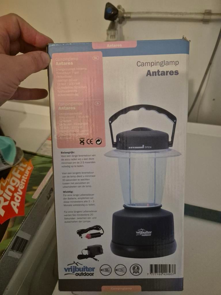 Vrijbuiter Campinglamp Antares - Oplaadbaar, Ophalen, Nieuw, Accu