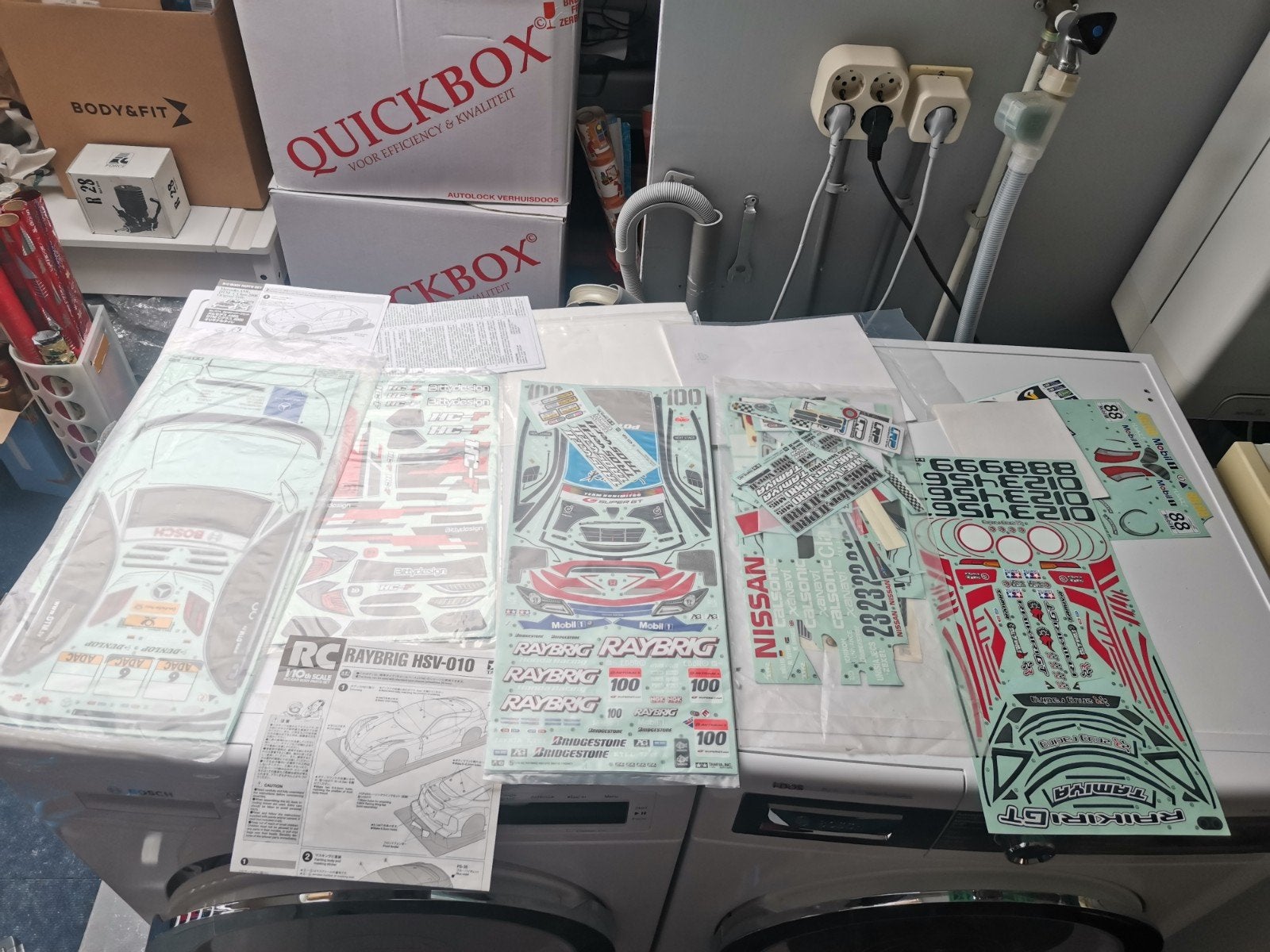 Stickerset 1/10 RC body's, Ophalen of Verzenden