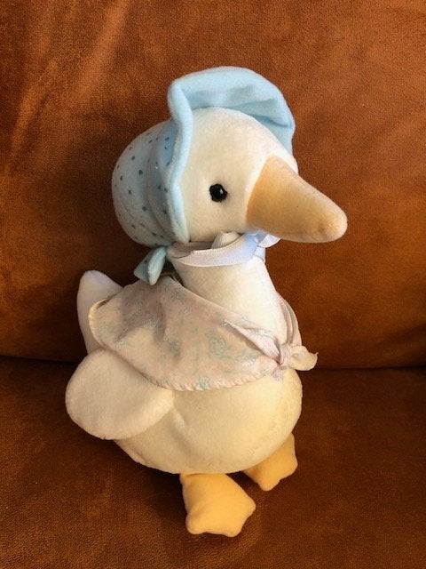 Beatrix Potter Knuffel Eend Pluche Jemima Puddle-Duck, Eden, Verzamelen, Beelden en Beeldjes, Ophalen of Verzenden, Zo goed als nieuw